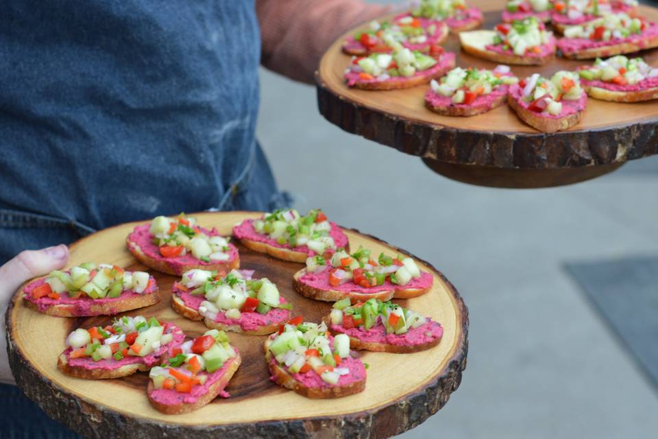 Veggie Crostini Apps