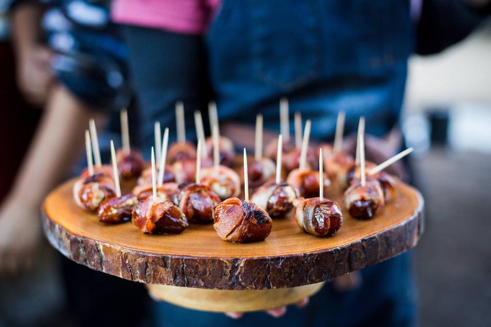 Bacon Wrapped Dates appetizer