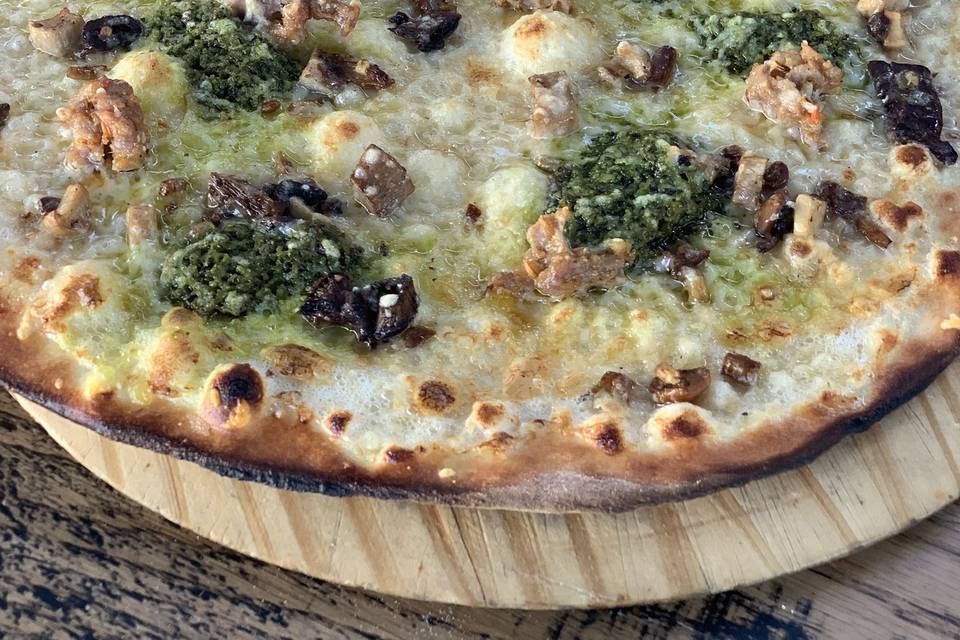 Pesto Sausage Pizza