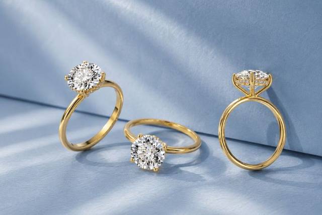 Lab Grown Hidden Halo Ring