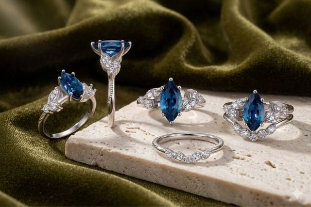 LG Alexandrite Engagement Ring