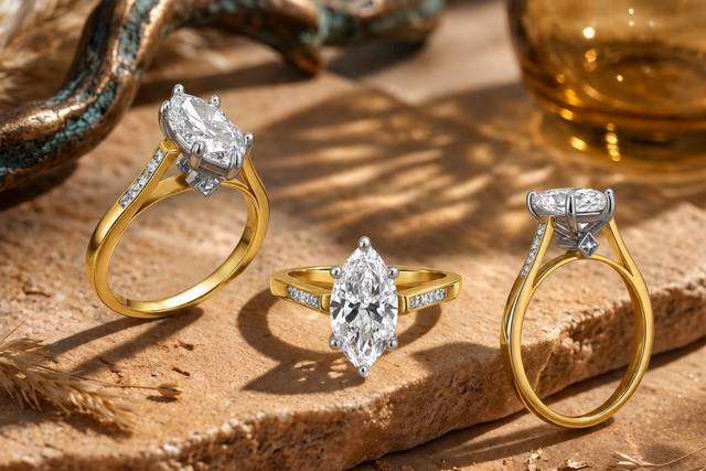 Two Tone LG Engagement Ring
