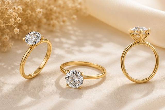 Lab Grown Hidden Halo Ring