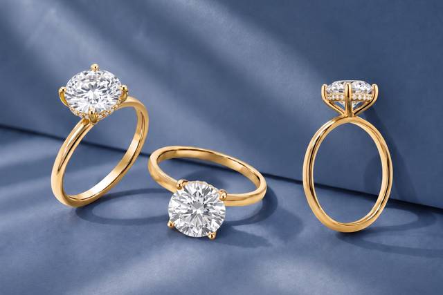 Hidden Halo Engagement Ring