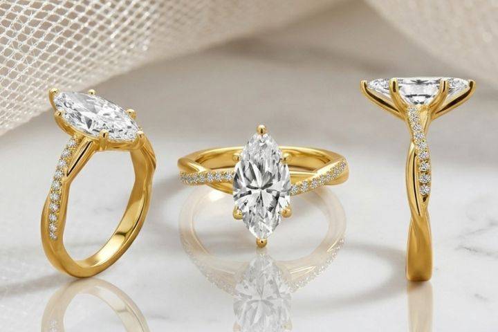 18K LG Diamond Engagement Ring