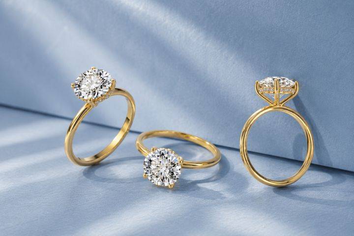 Lab Grown Hidden Halo Ring