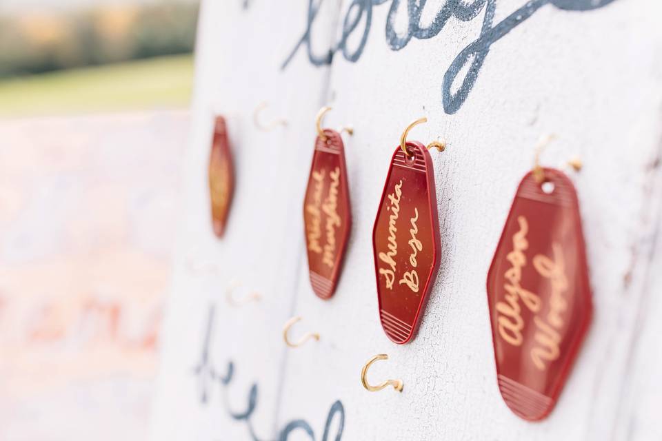 Table assignments | Lauren Allmond Photography