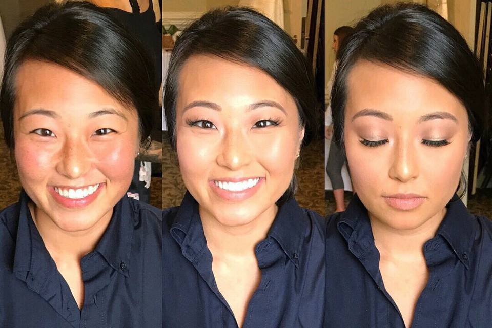 Natural airbrush + lashes