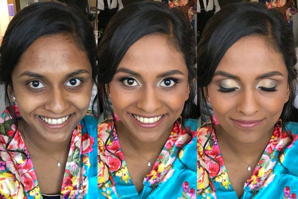 Pop of color - bridesmaid