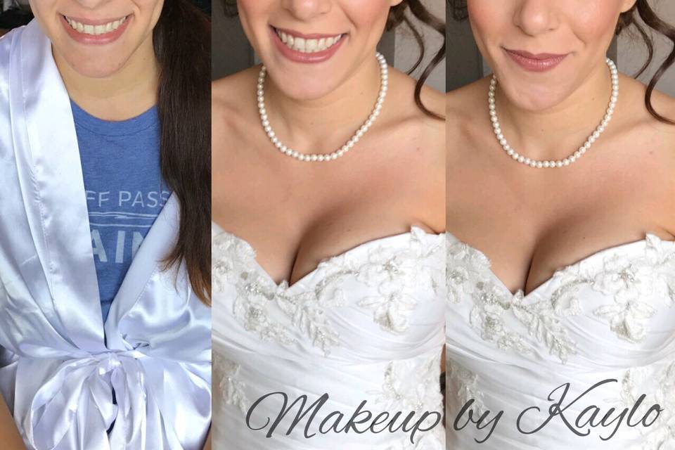 Soft bridal glam