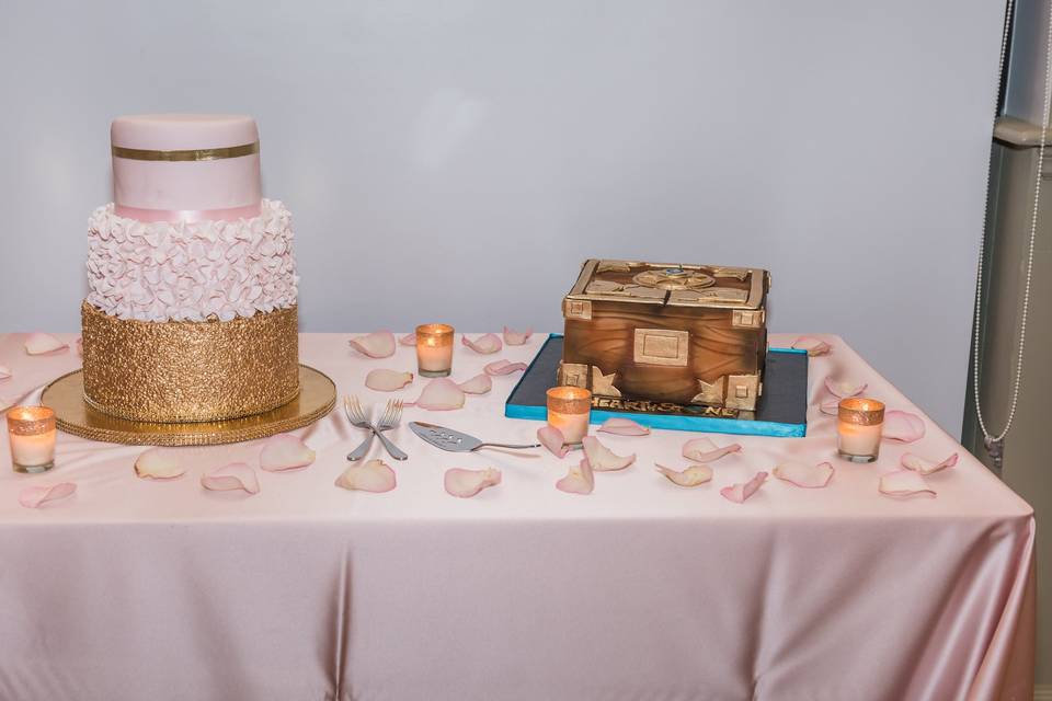 Bride Cake and Groom Cake