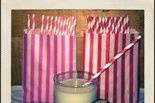 candy station, striped candy bag, candy station supplies
