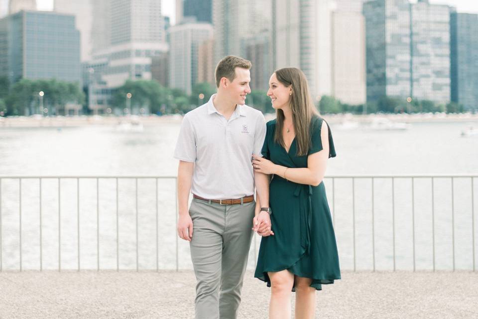 Chicago Engagement Picture