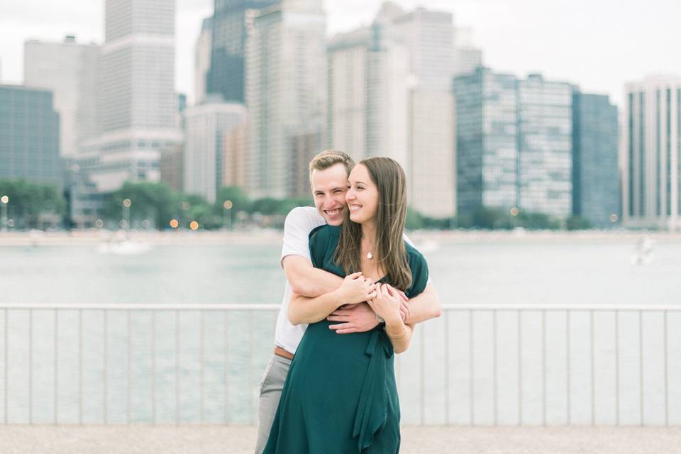 Chicago Engagement Picture