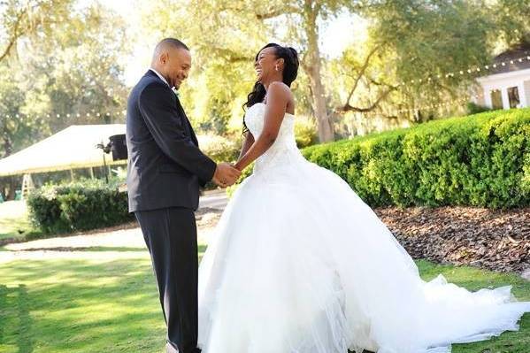 Couple smiling and holding hands - Matt Whytsell Photography