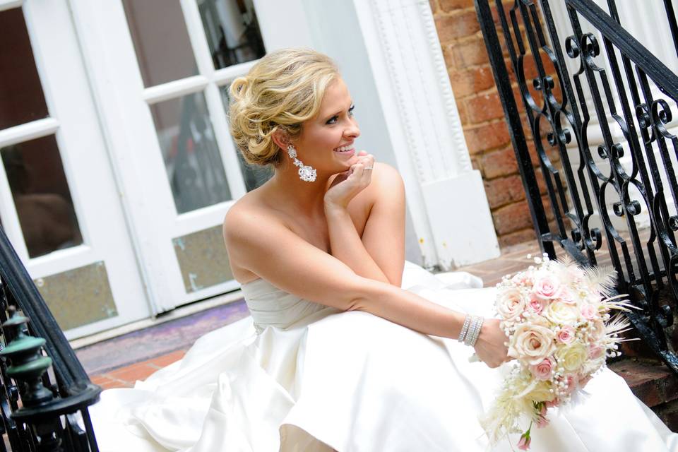 Bride holding bouquet - Matt Whytsell Photography