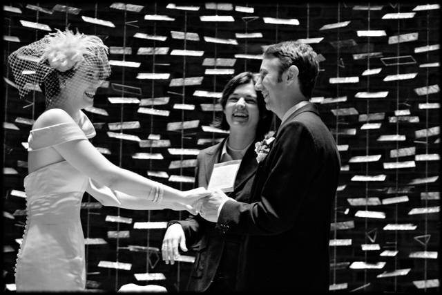 Smiles at the wedding