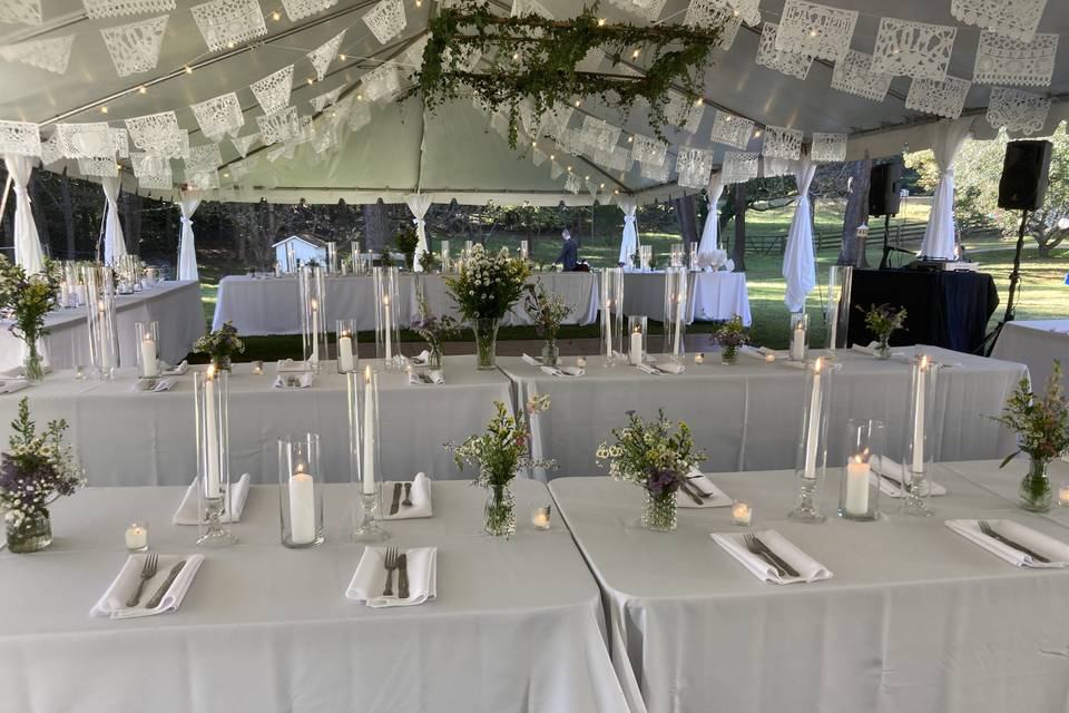 Farm Wedding - Tent reception