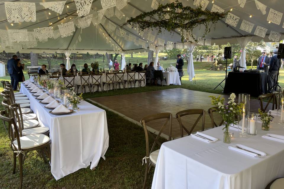 Farm Wedding - Tent reception