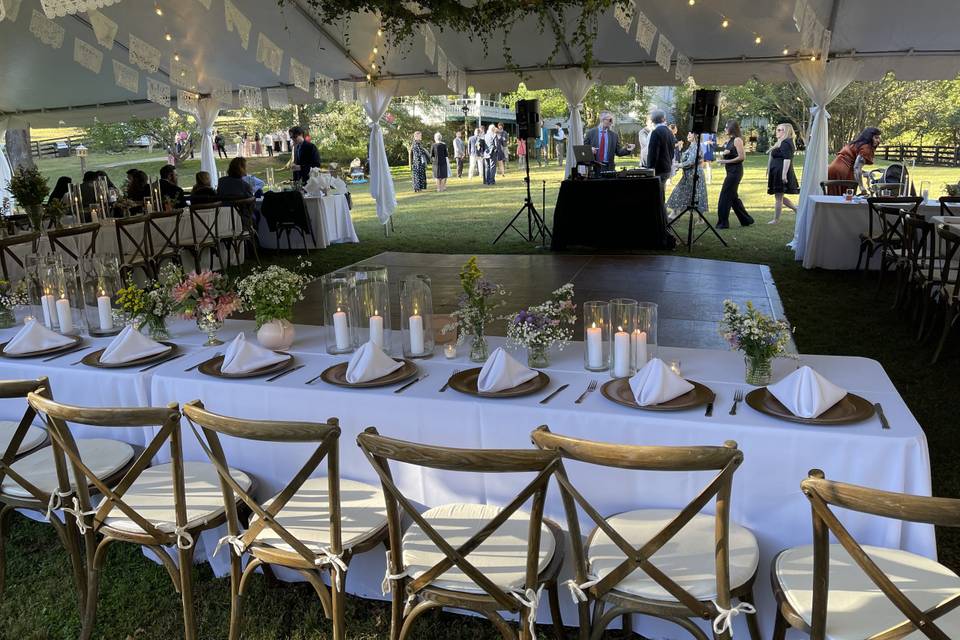Farm Wedding - Tent reception