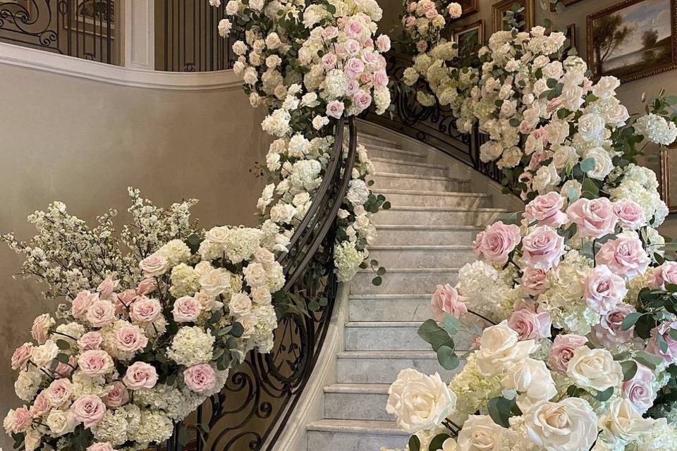 Floral stairs