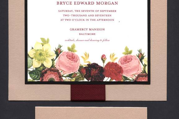 Floral invitation