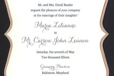 Invitation with frame