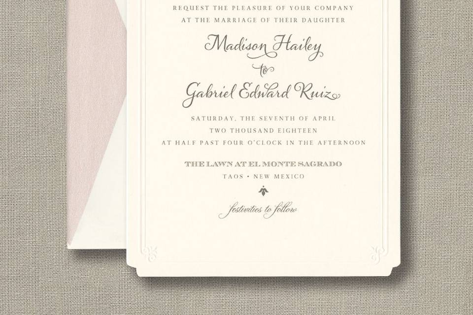 Elegant invitation