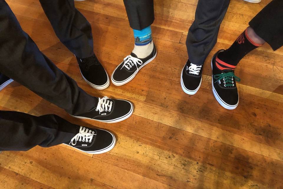 Groomsmen and their shoes