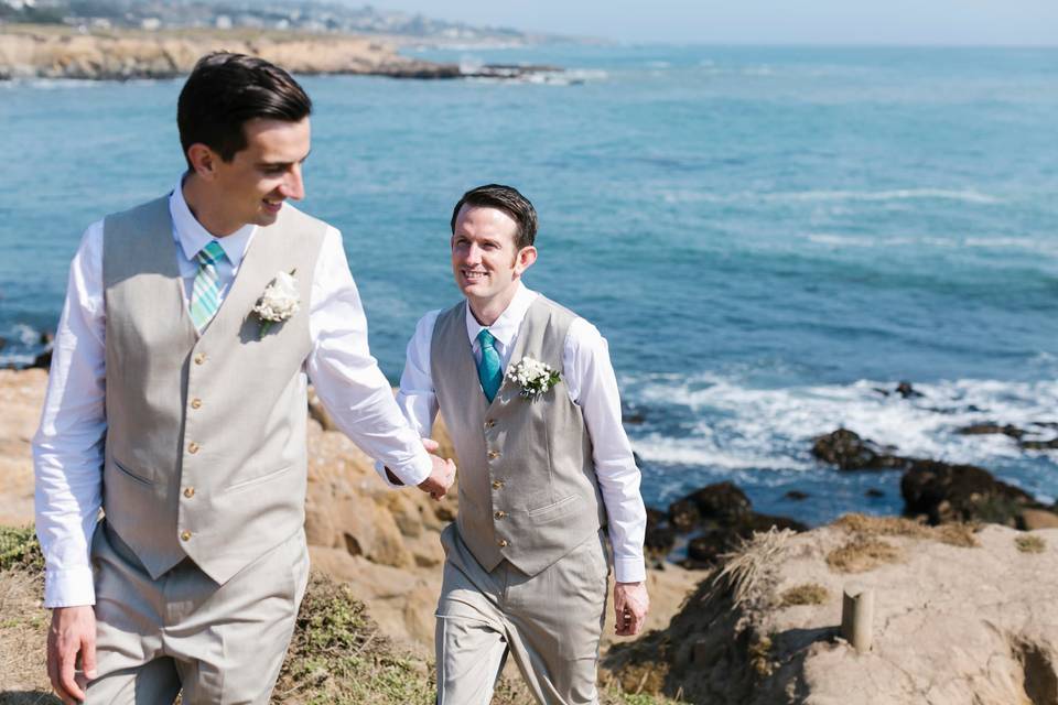 California coast wedding