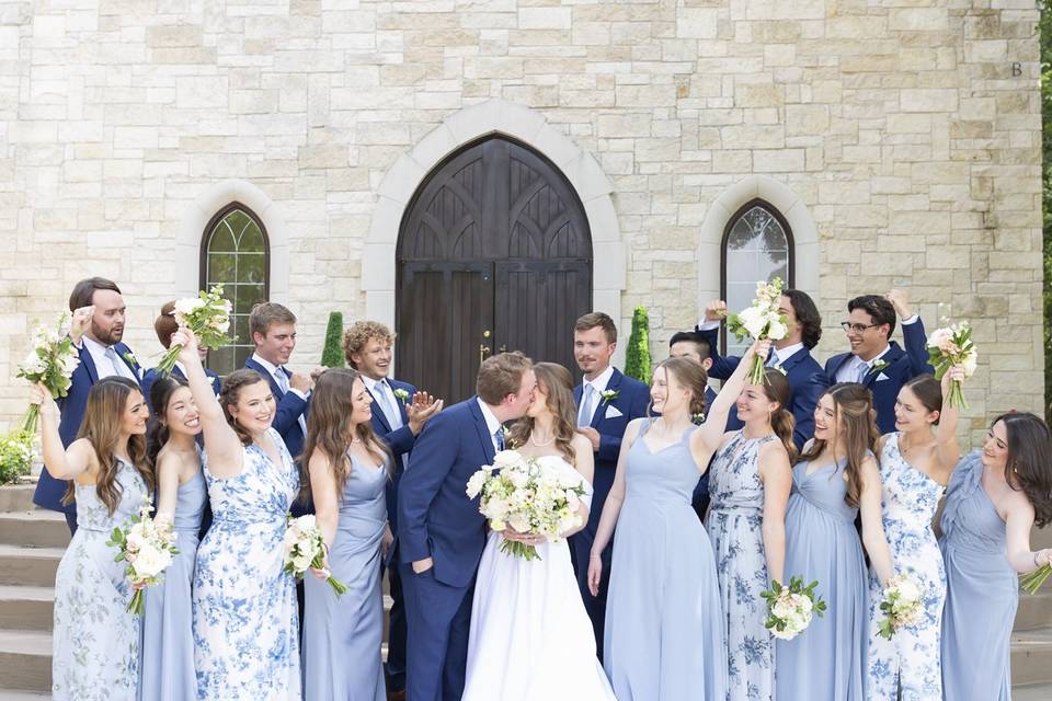 Wedding Party Celebrating