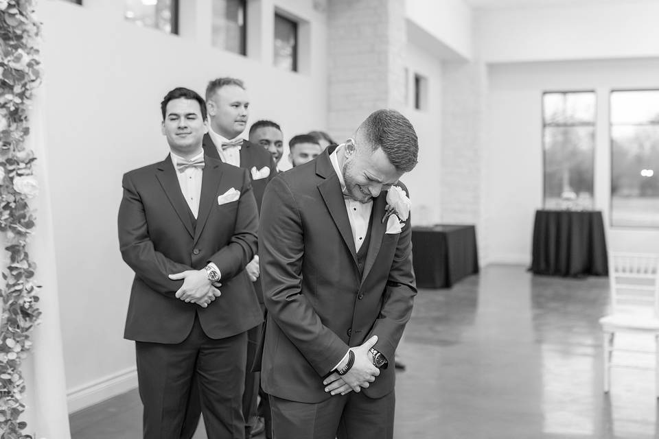 Groom's Reaction to Bride