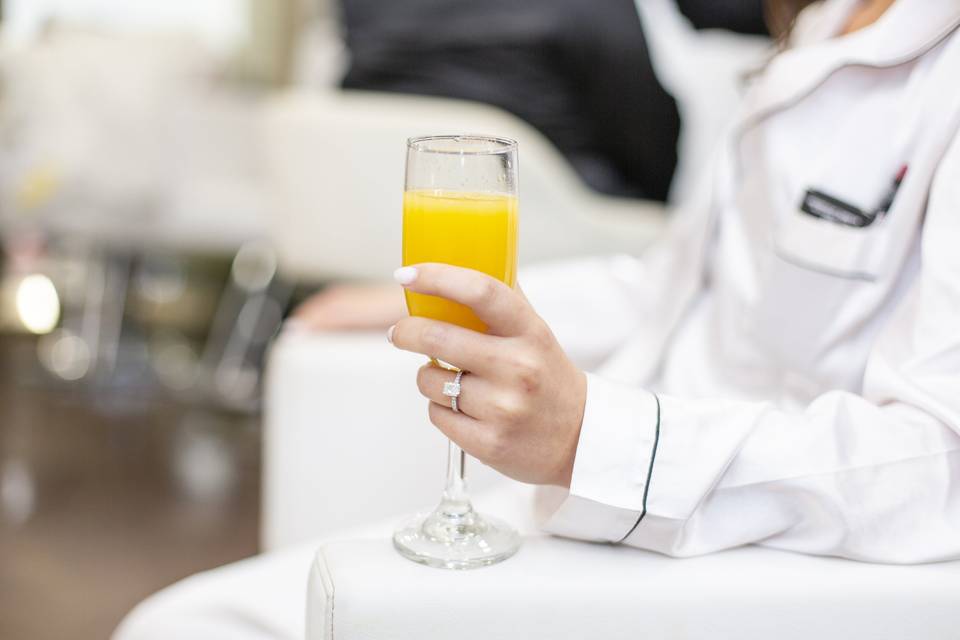Champagne in the Bridal Suite