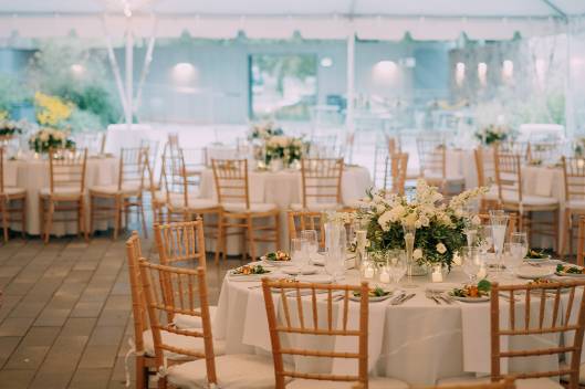 Under tent