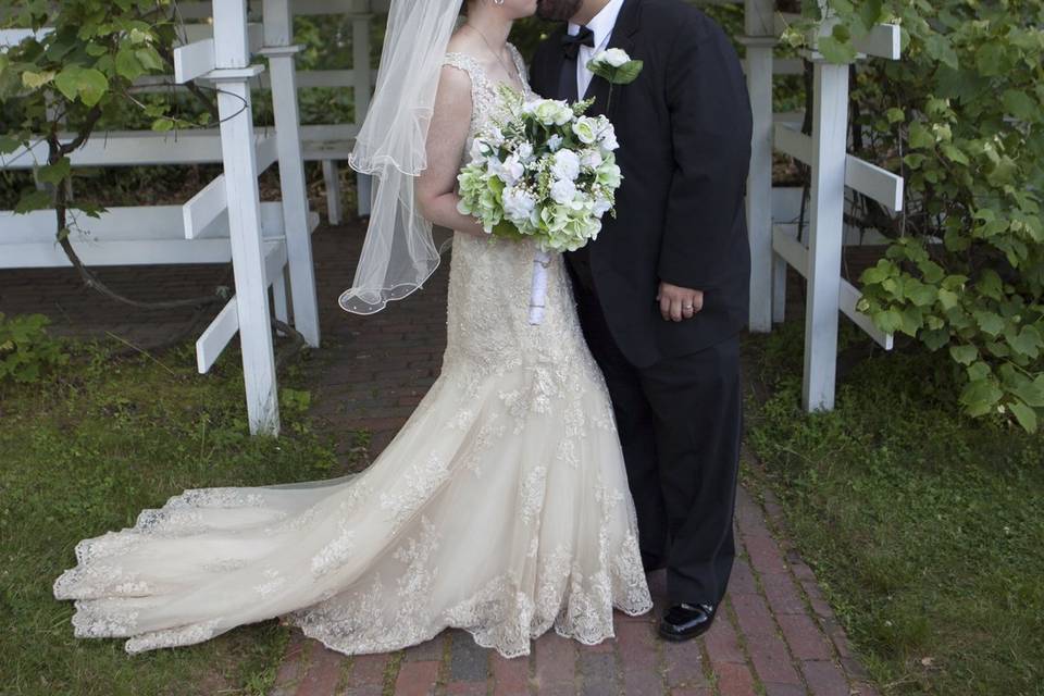 Couple in a garden