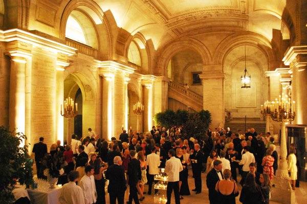 Cocktail reception at the New York Public Library