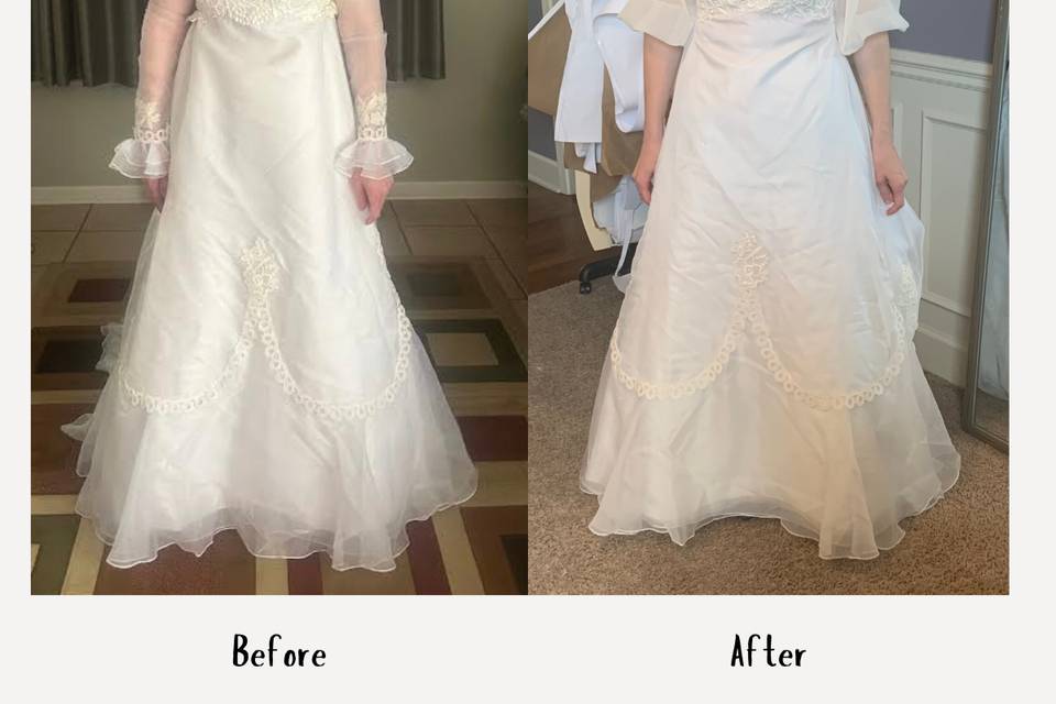 MOB Wedding Dress Transform
