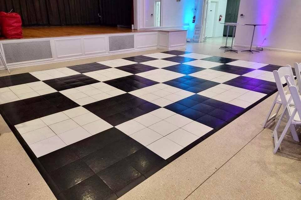 Black and White Dance Floor