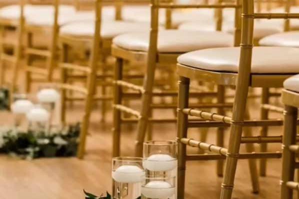 Gold Chiavari Ceremony Chairs