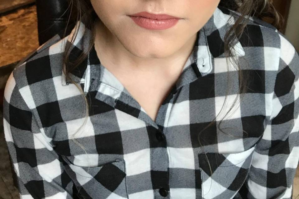 Soft Peach Look