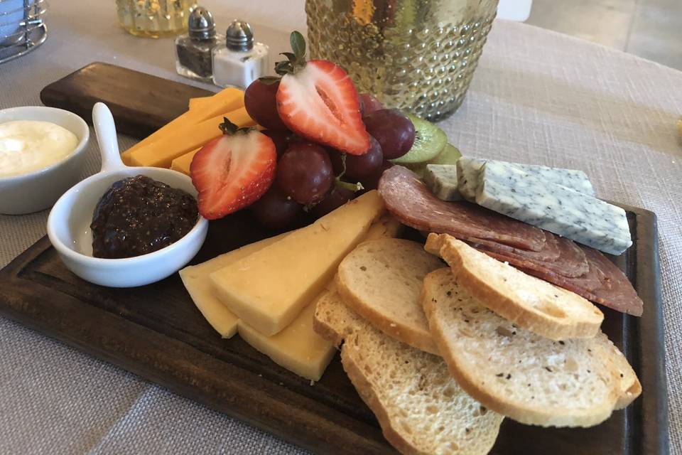 Family style cheese display