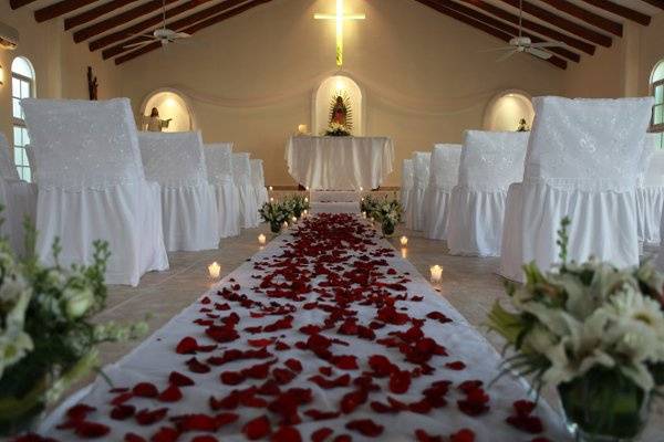 Beachfront wedding chapel