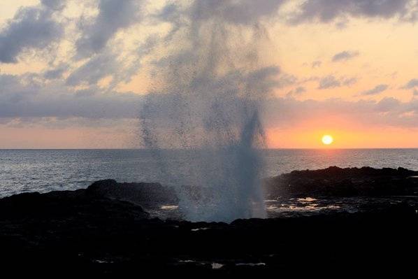 Sprouting Horn in Kauai, a dream honeymoon destination