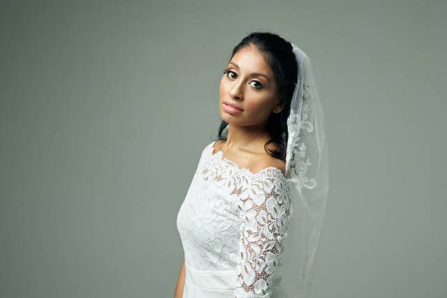 Stephanie on her wedding day