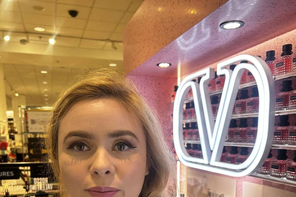 Makeup by me at Valentino