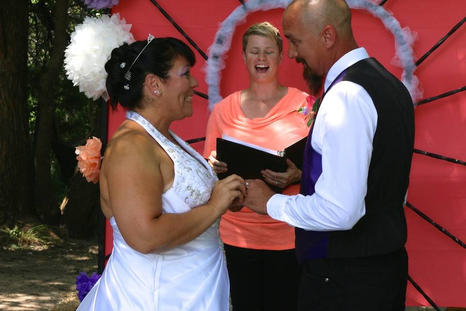 Exchanging vows