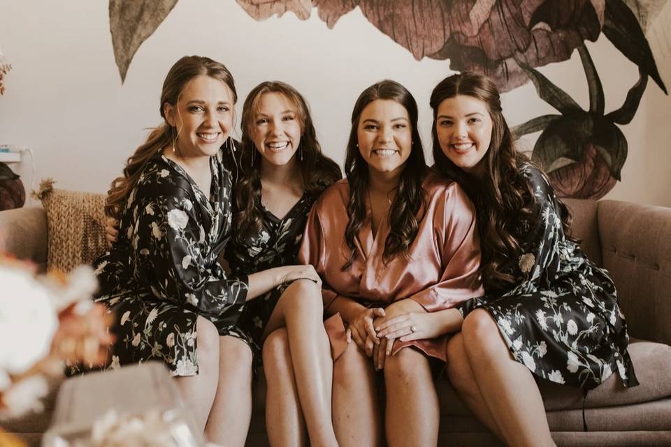 Soft Glam Bridal Party