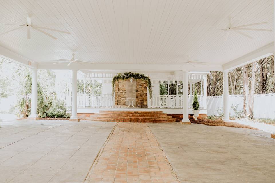 The outdoor pavilion