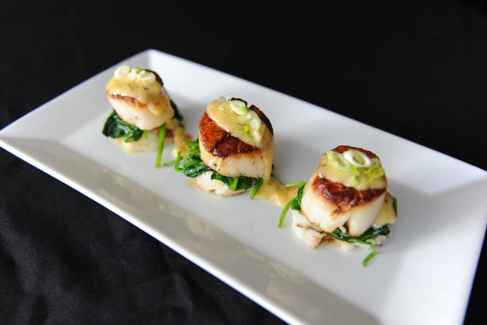 Scallop appetizer