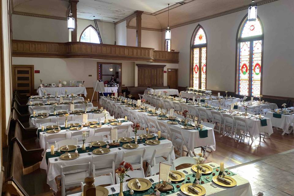 Rectangular table banquet
